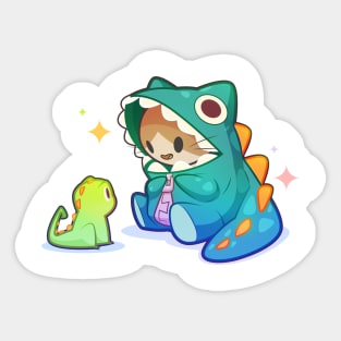 Dino Cat Sticker